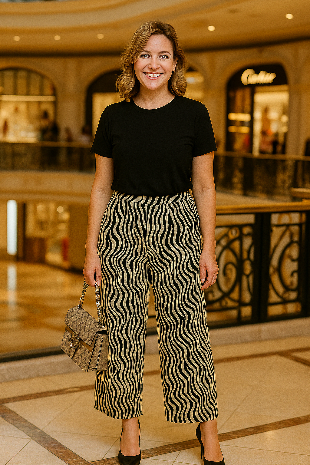 Premium Cotton T- Shirt and Animal Print Pants Matching Set - BORNCELEBS