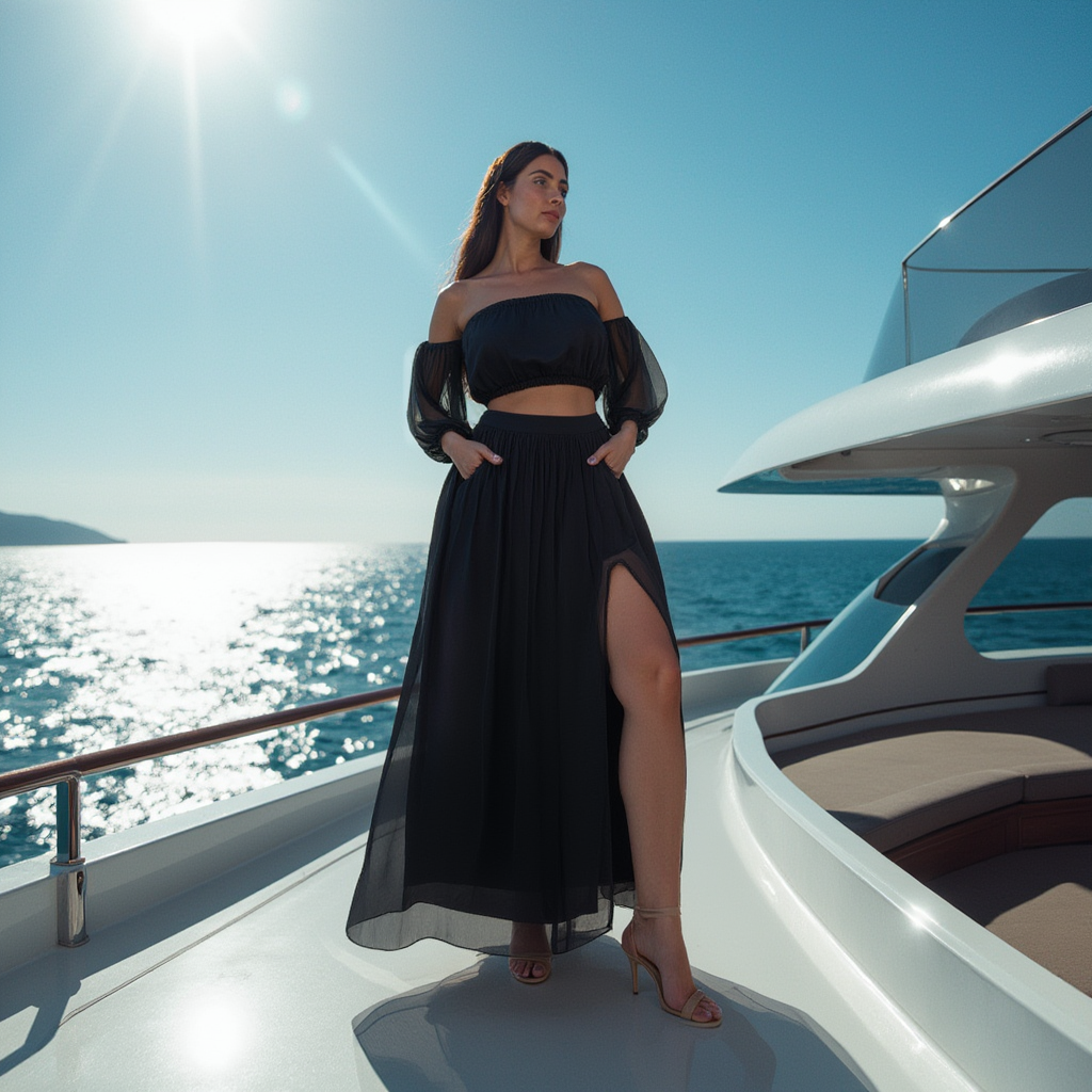 Best Seller Black Top and Skirt Co-Ord Set - BORNCELEBS