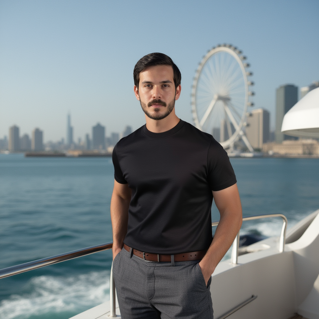 World-Class 100% Supima Cotton T-Shirt for Men – Ultimate Comfort & Luxury - BORNCELEBS