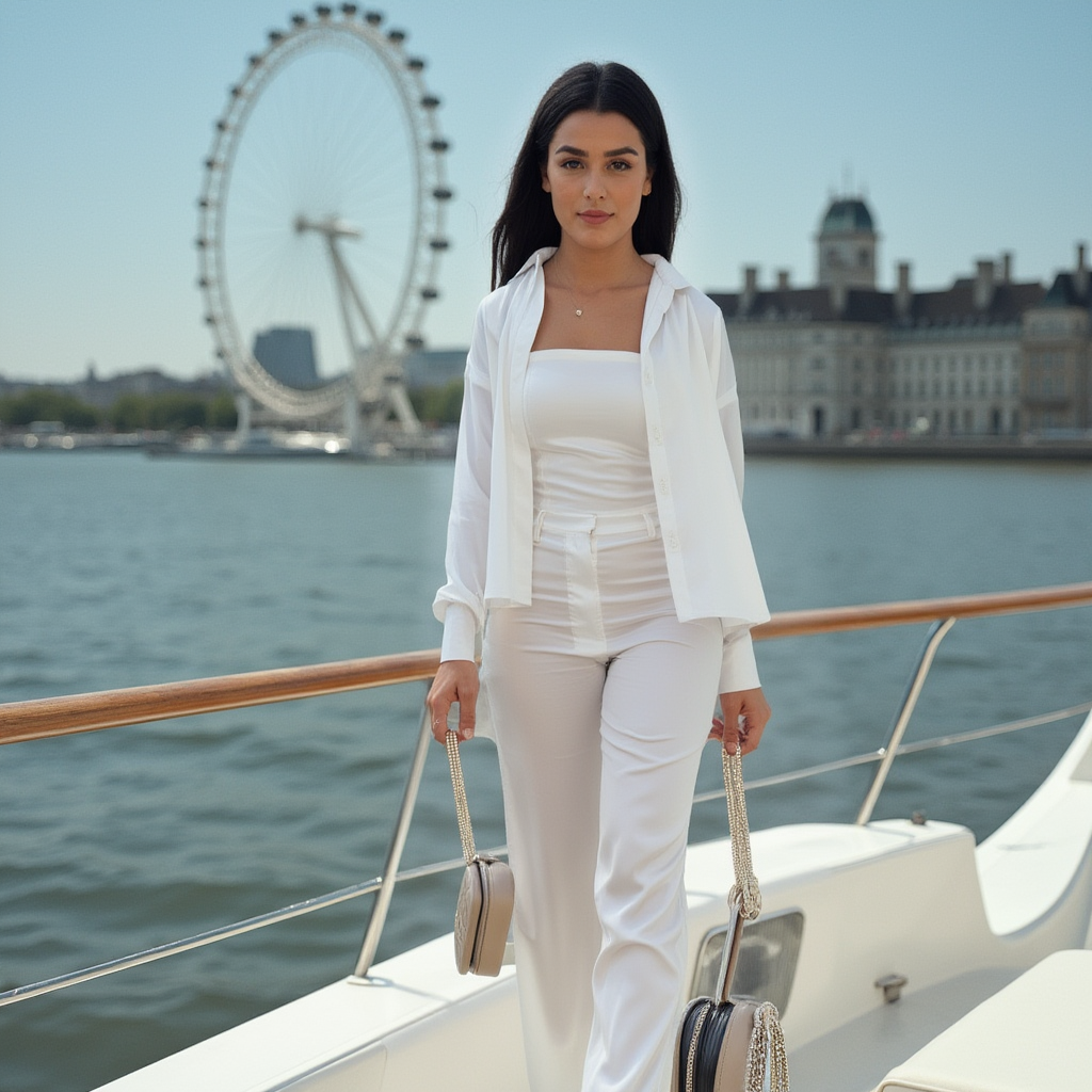 Ivory White Indonesian Satin Silk Skin Friendly Co-Ord Set - BORNCELEBS