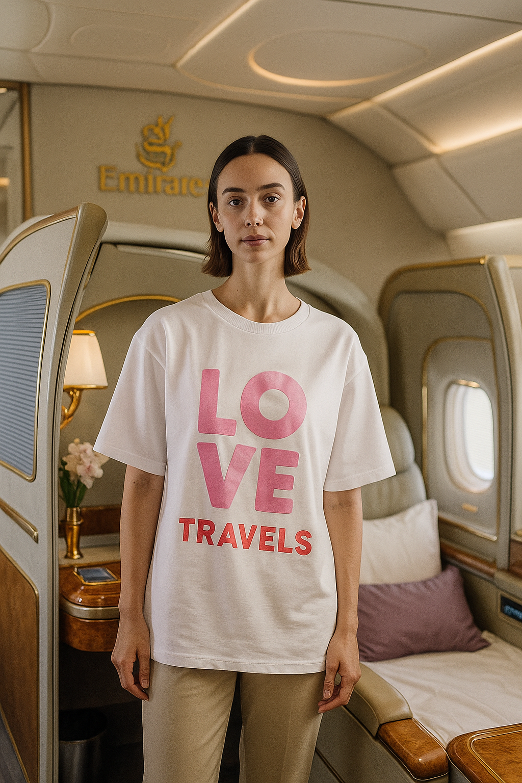 Oversize Travel T-Shirt for Women in Cotton - BORNCELEBS