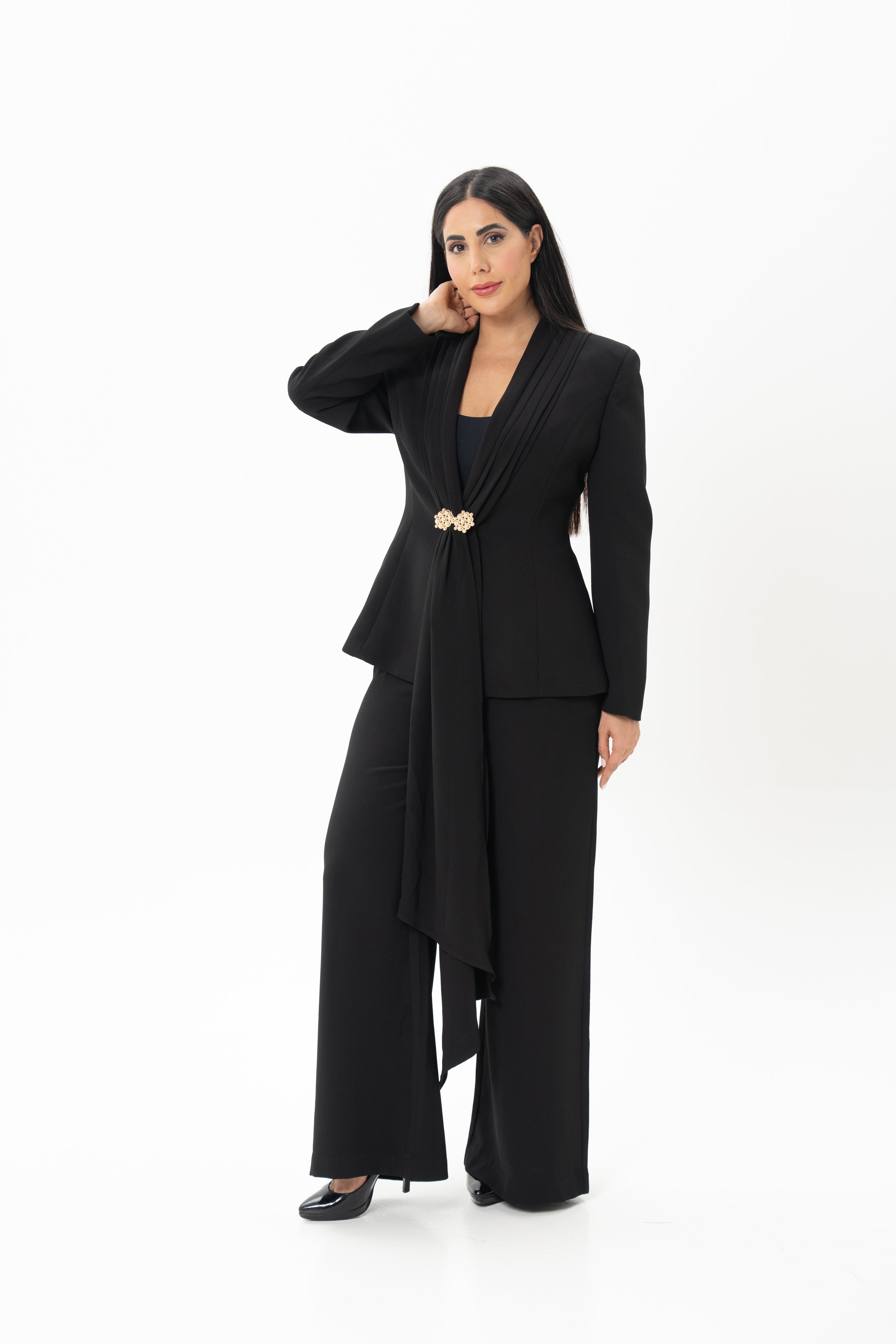 Black Blazer and Pant Co-Ord Set